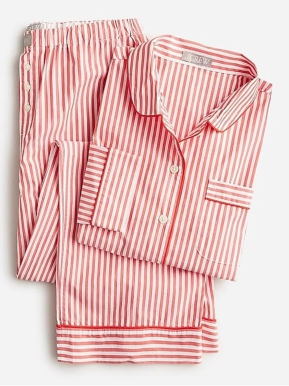 J.Crew Long-Sleeve Cropped Pajama Pant Set